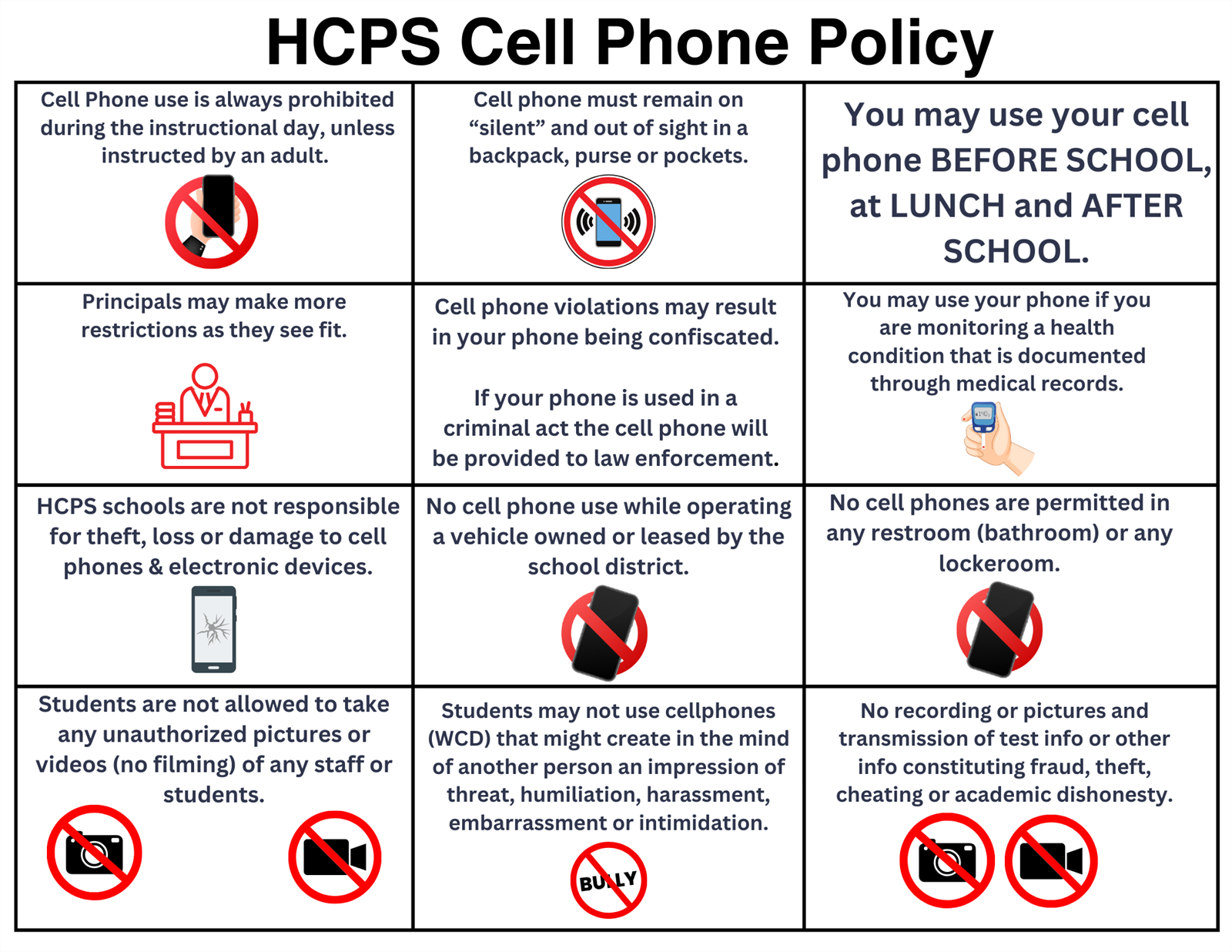 HCPS Cell Phone Policy